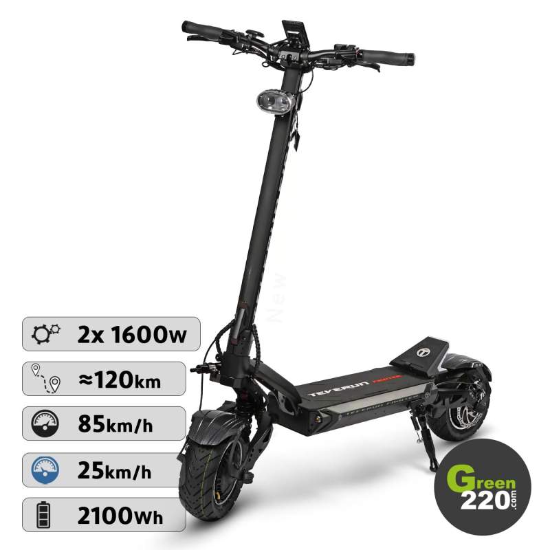 GREEN220.de » Teverun Fighter 11+ Elektrischer Scooter