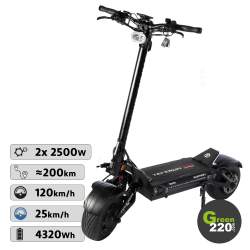 Teverun Fighter Supreme 7260R Elektroroller / Green220.de